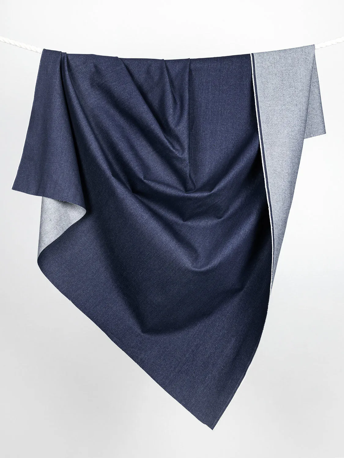 14.25 oz Non-Stretch Organic Cotton Denim - True Indigo
