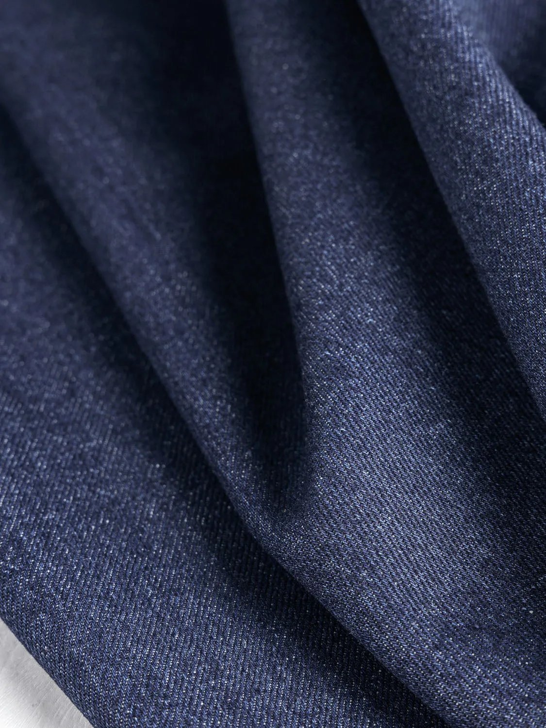 14.25 oz Non-Stretch Organic Cotton Denim - True Indigo