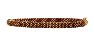 18K YG Textured Bangle