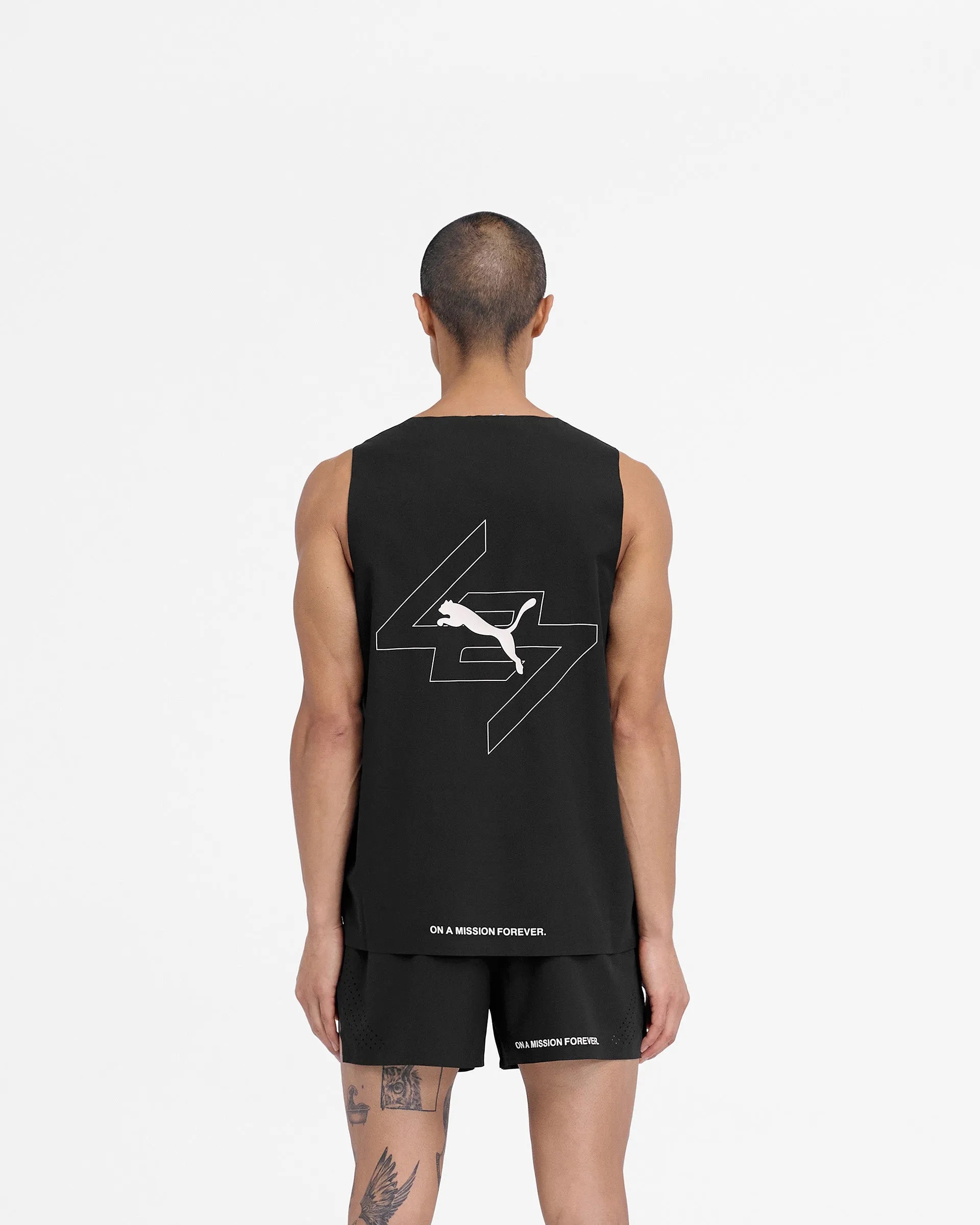 247 X Puma Oversized Tank - Black