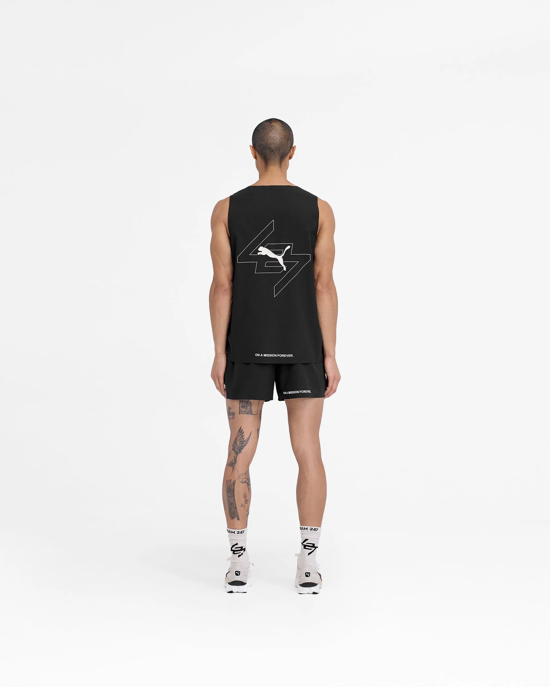 247 X Puma Oversized Tank - Black