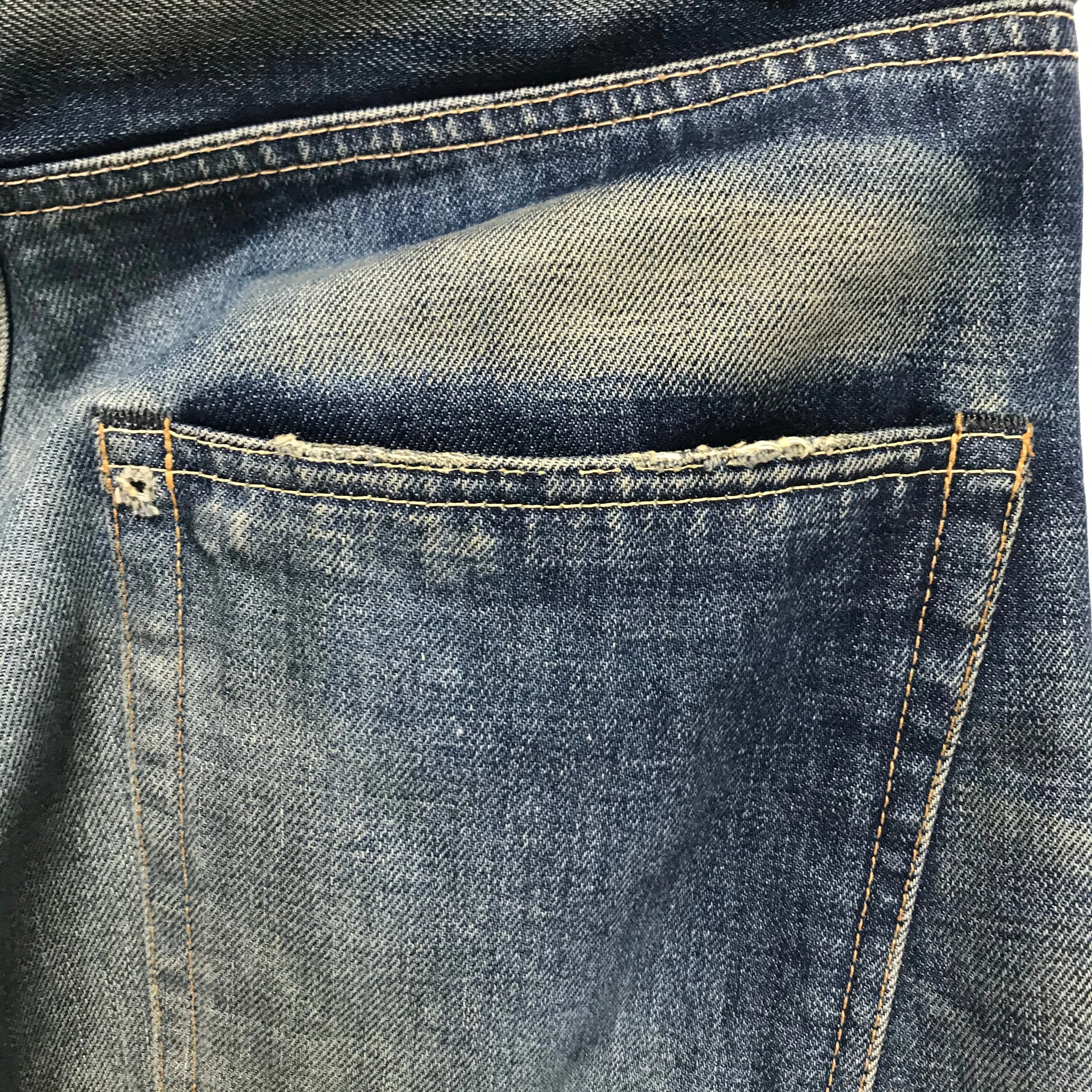 [33 x 32] VISVIM Social Sculpture Damaged Selvedge Denim Jeans Indigo