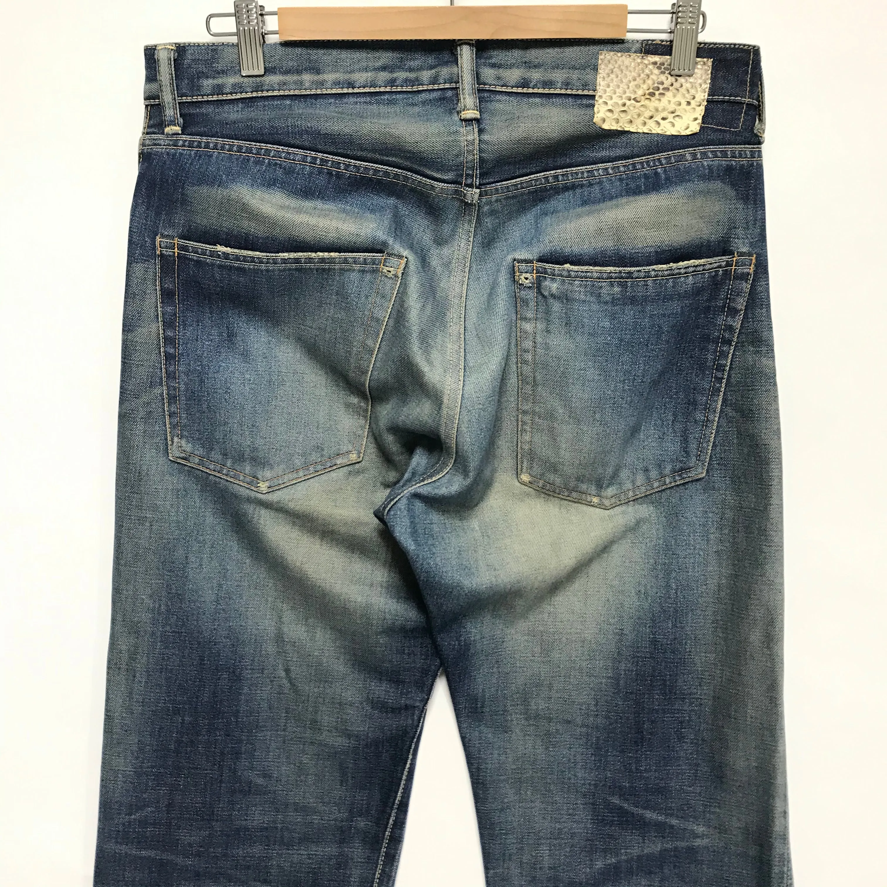 [33 x 32] VISVIM Social Sculpture Damaged Selvedge Denim Jeans Indigo