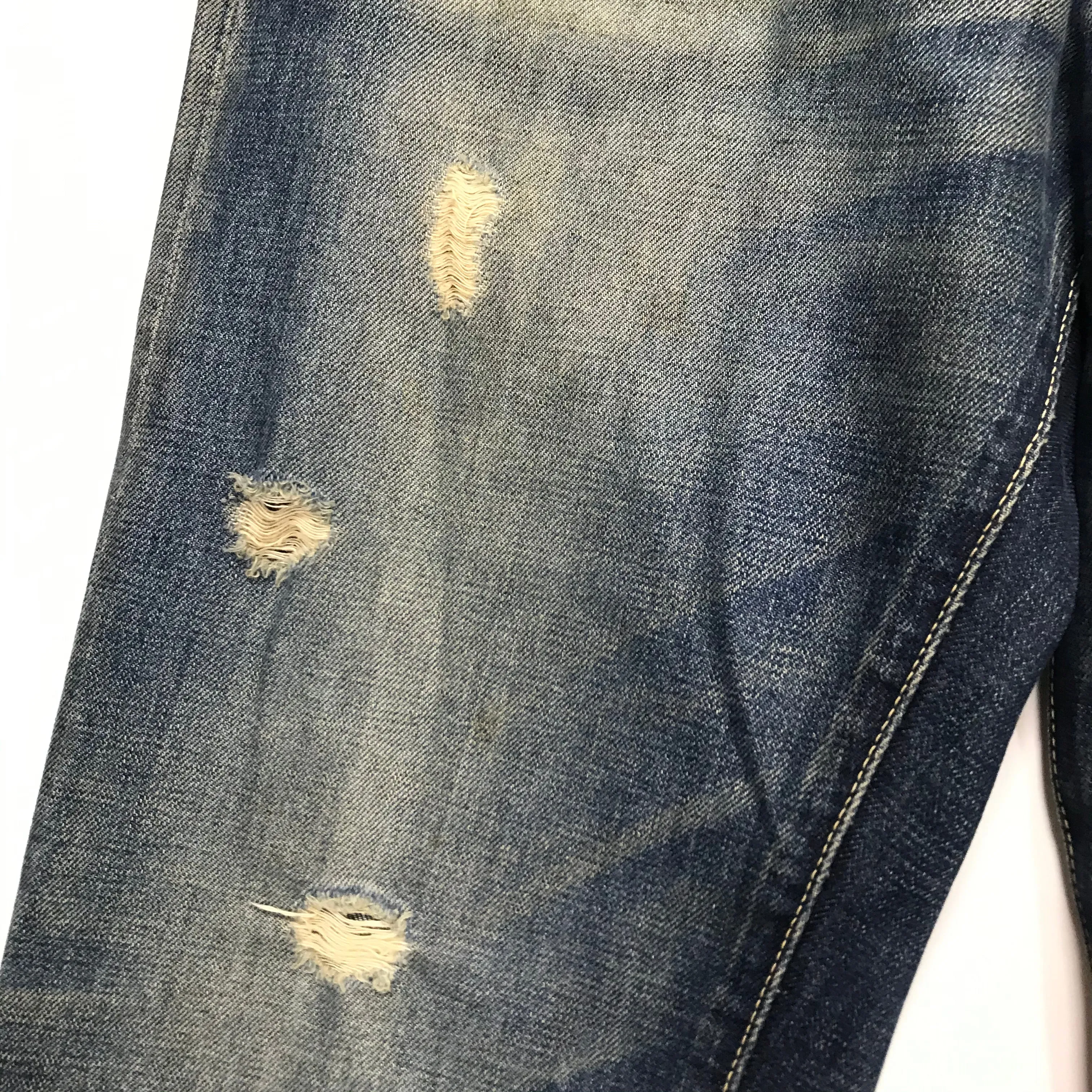 [33 x 32] VISVIM Social Sculpture Damaged Selvedge Denim Jeans Indigo