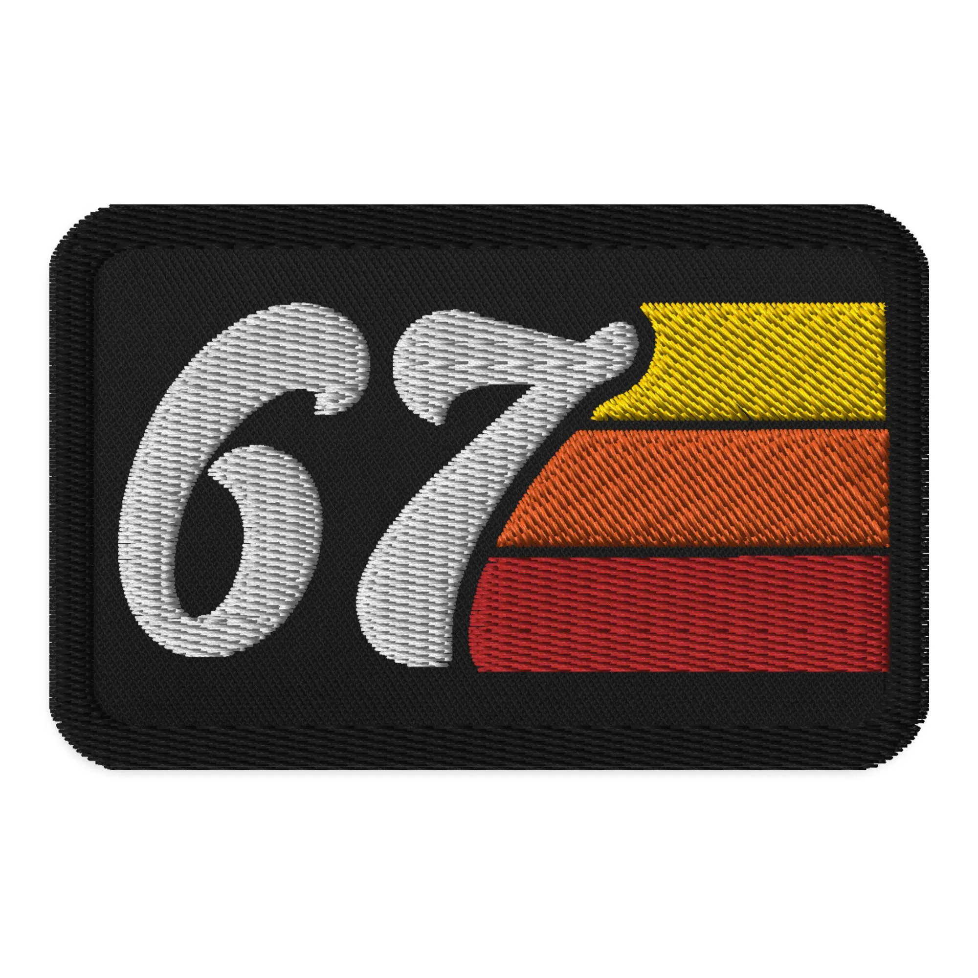 67 - 1967 Retro Groovy Birthday Year Embroidered patches