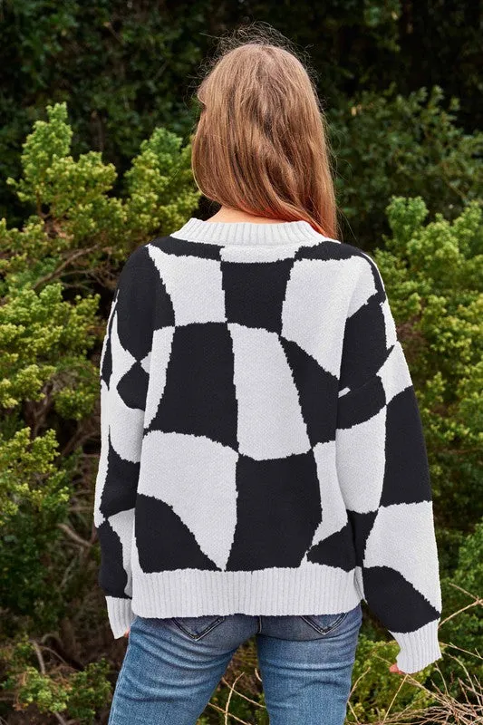 ABSTRACT ART SWEATER