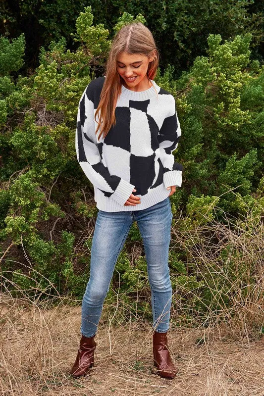 ABSTRACT ART SWEATER