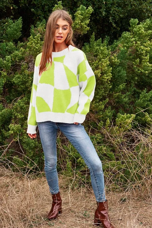 ABSTRACT ART SWEATER
