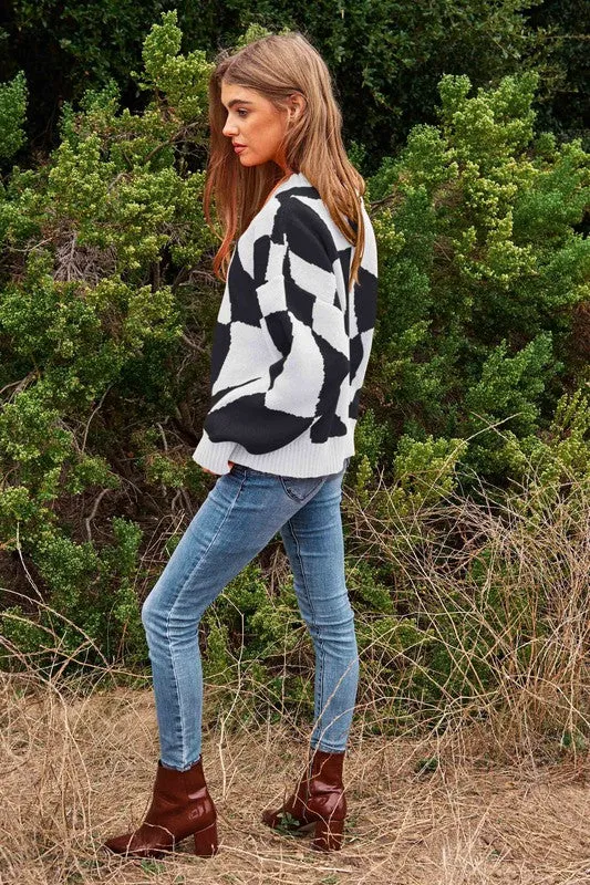 ABSTRACT ART SWEATER