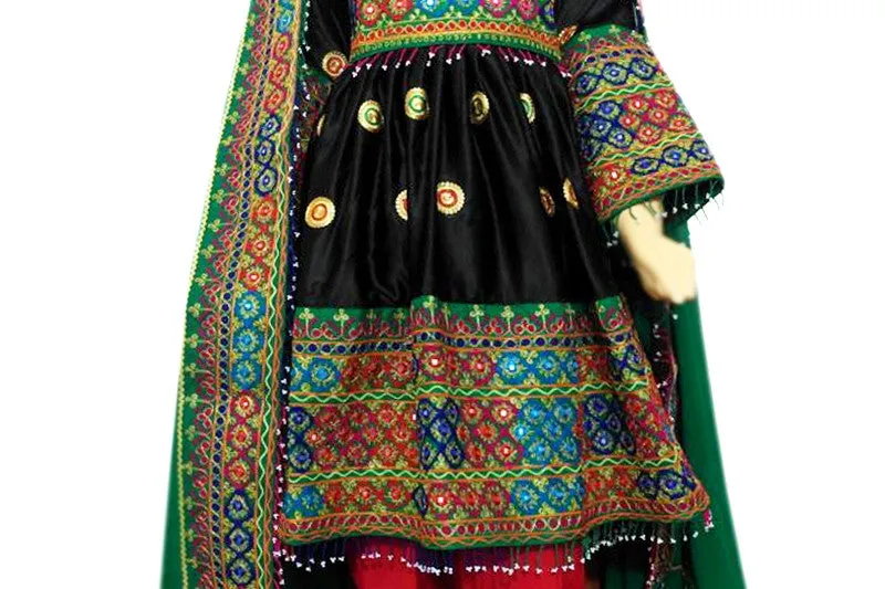 Afghan Persian Bridal Black Dress