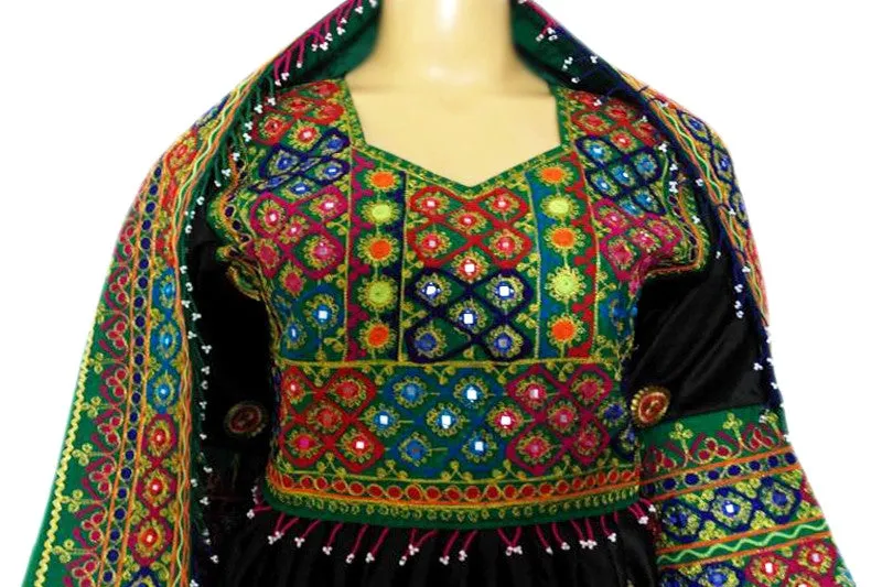Afghan Persian Bridal Black Dress