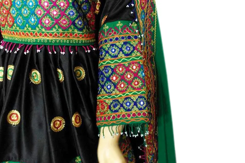 Afghan Persian Bridal Black Dress