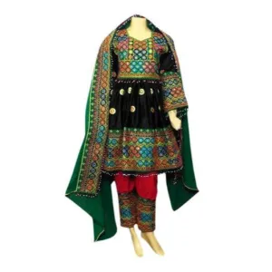 Afghan Persian Bridal Black Dress