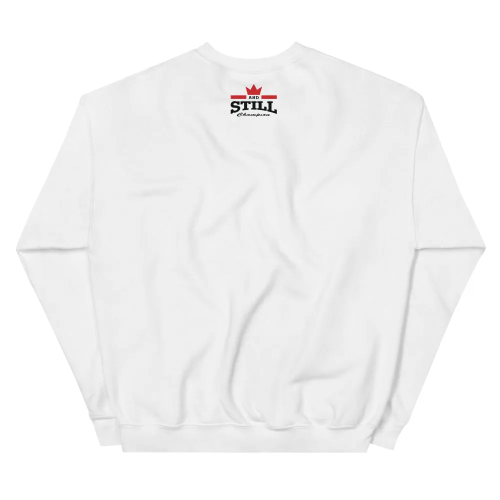 And Still Champion men's training sweatshirt with ASC logo on back label