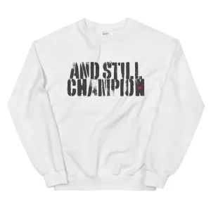 And Still Champion men's training sweatshirt with ASC logo on back label