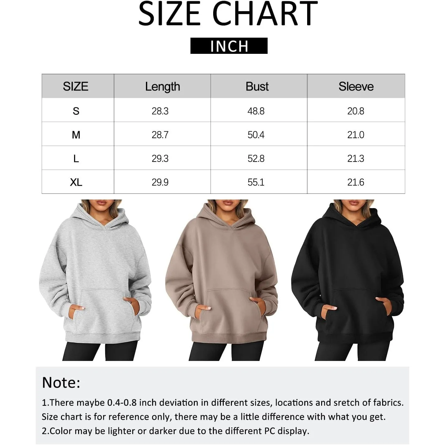 AUTOMET Womens Oversized Sweatshirts Fleece Hoodies Long Sleeve Shirts Pullover Fall Outfits 2024 with Pocket