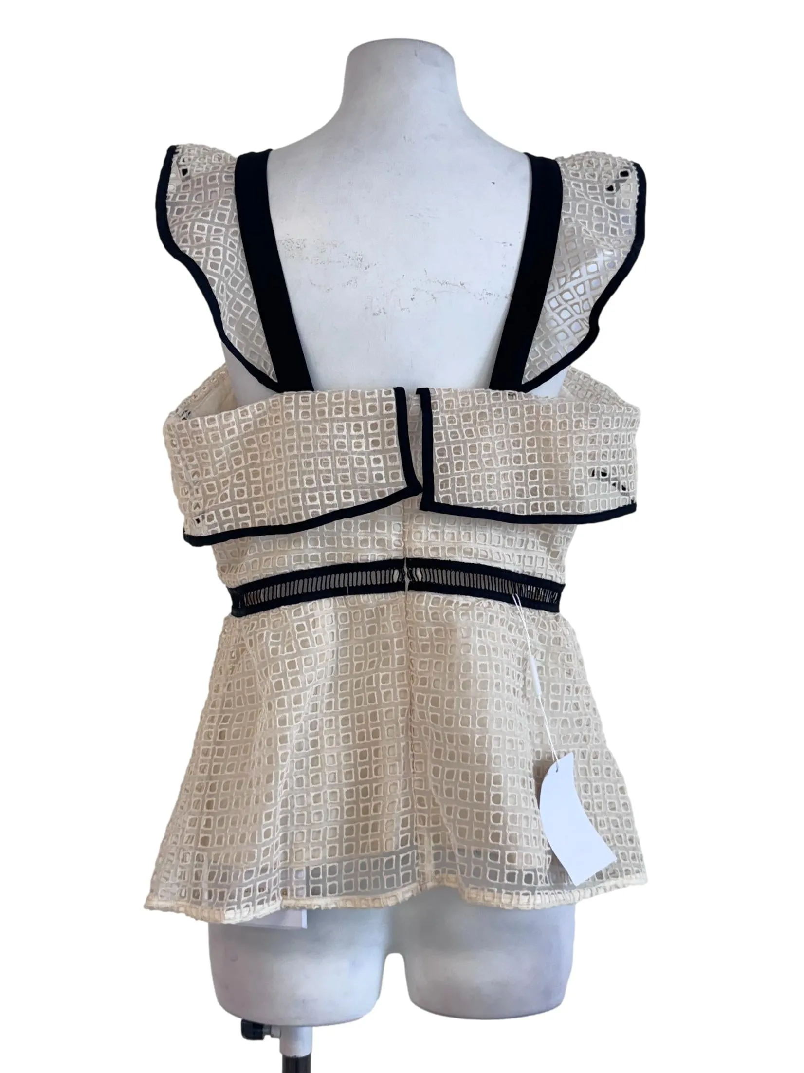 Beige Textured Top
