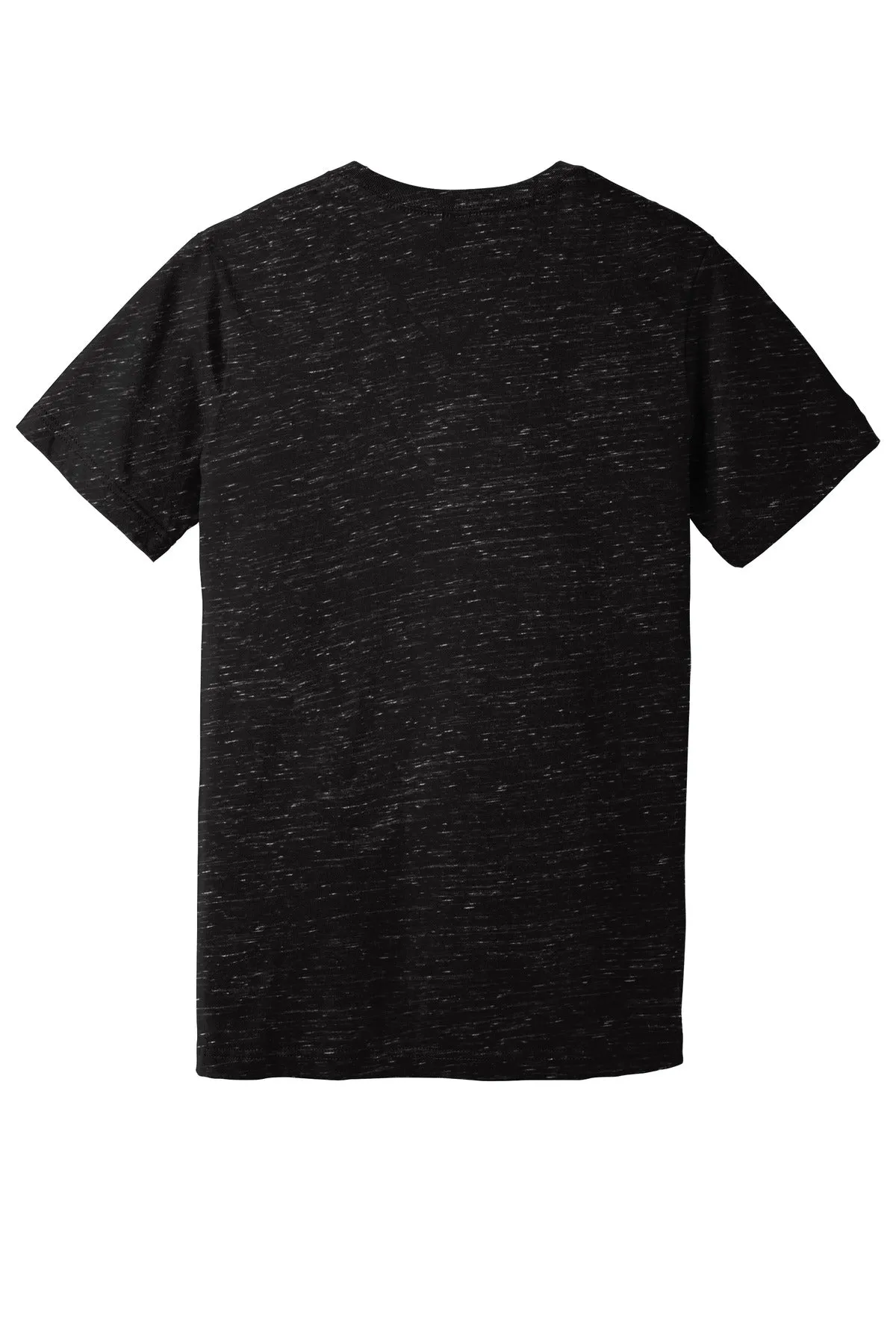 BELLA CANVAS Unisex Textured Jersey V-Neck Tee BC3655 Black Marble