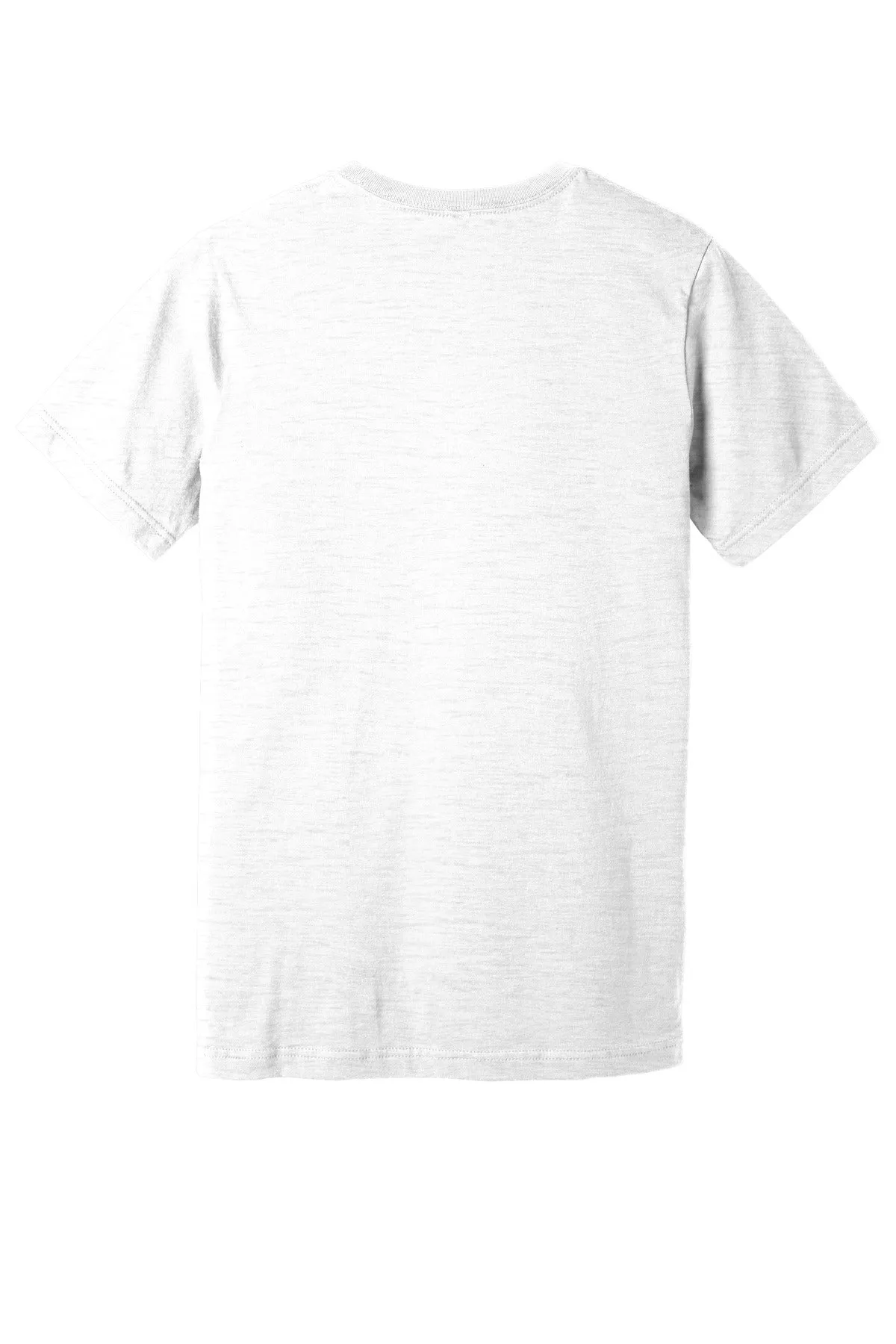 BELLA CANVAS Unisex Textured Jersey V-Neck Tee BC3655 White Slub