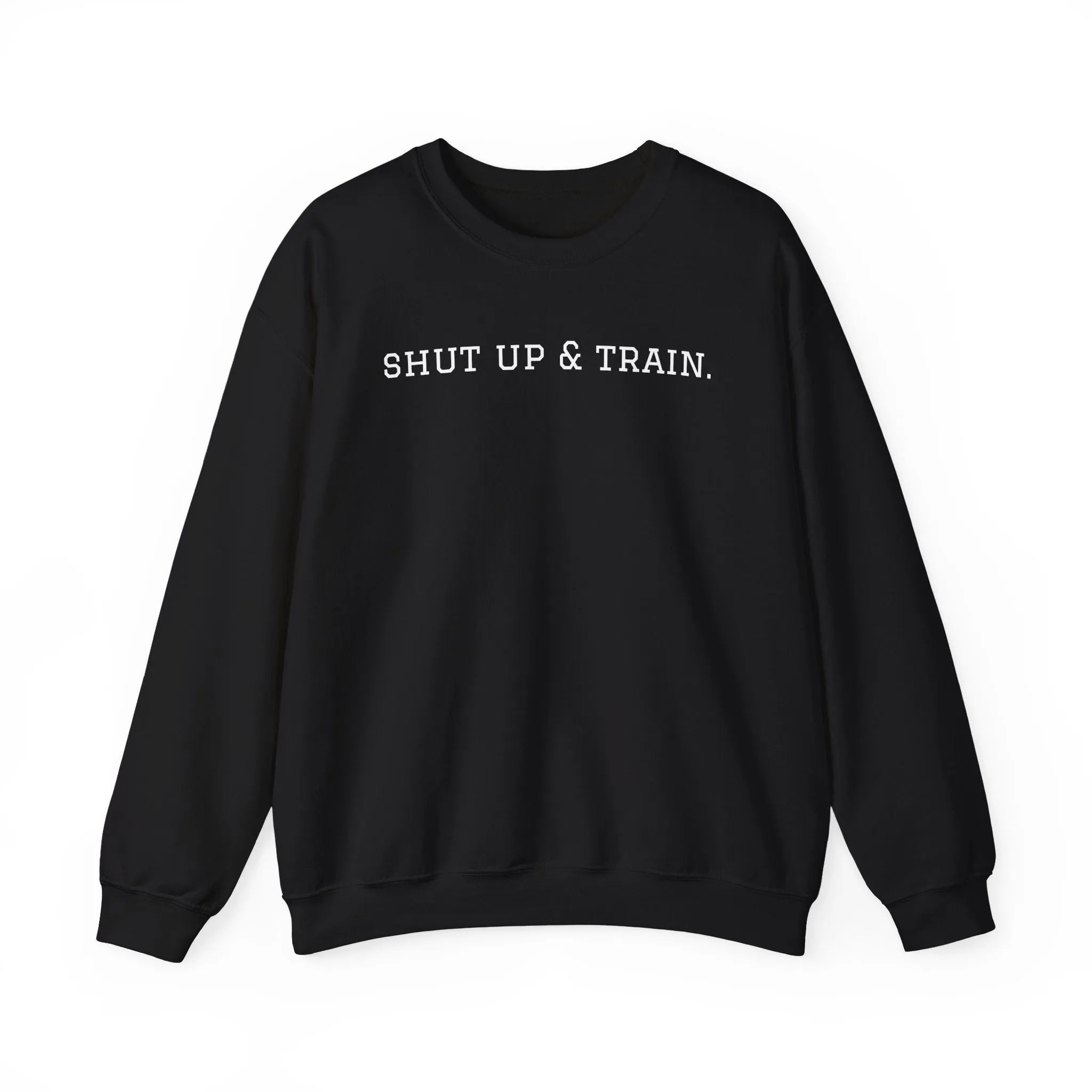 BJJ Women's Crewneck Sweater - Shut up & train.