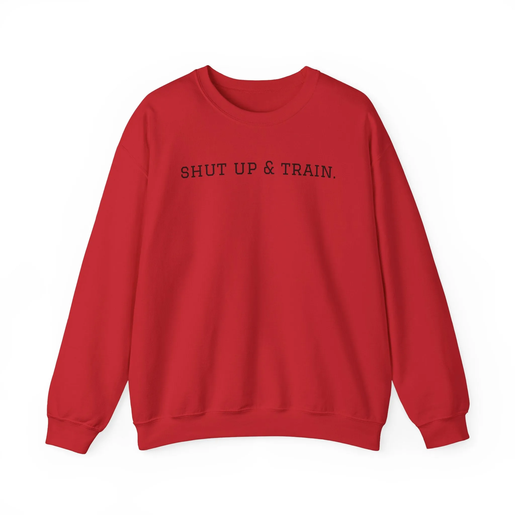 BJJ Women's Crewneck Sweater - Shut up & train.