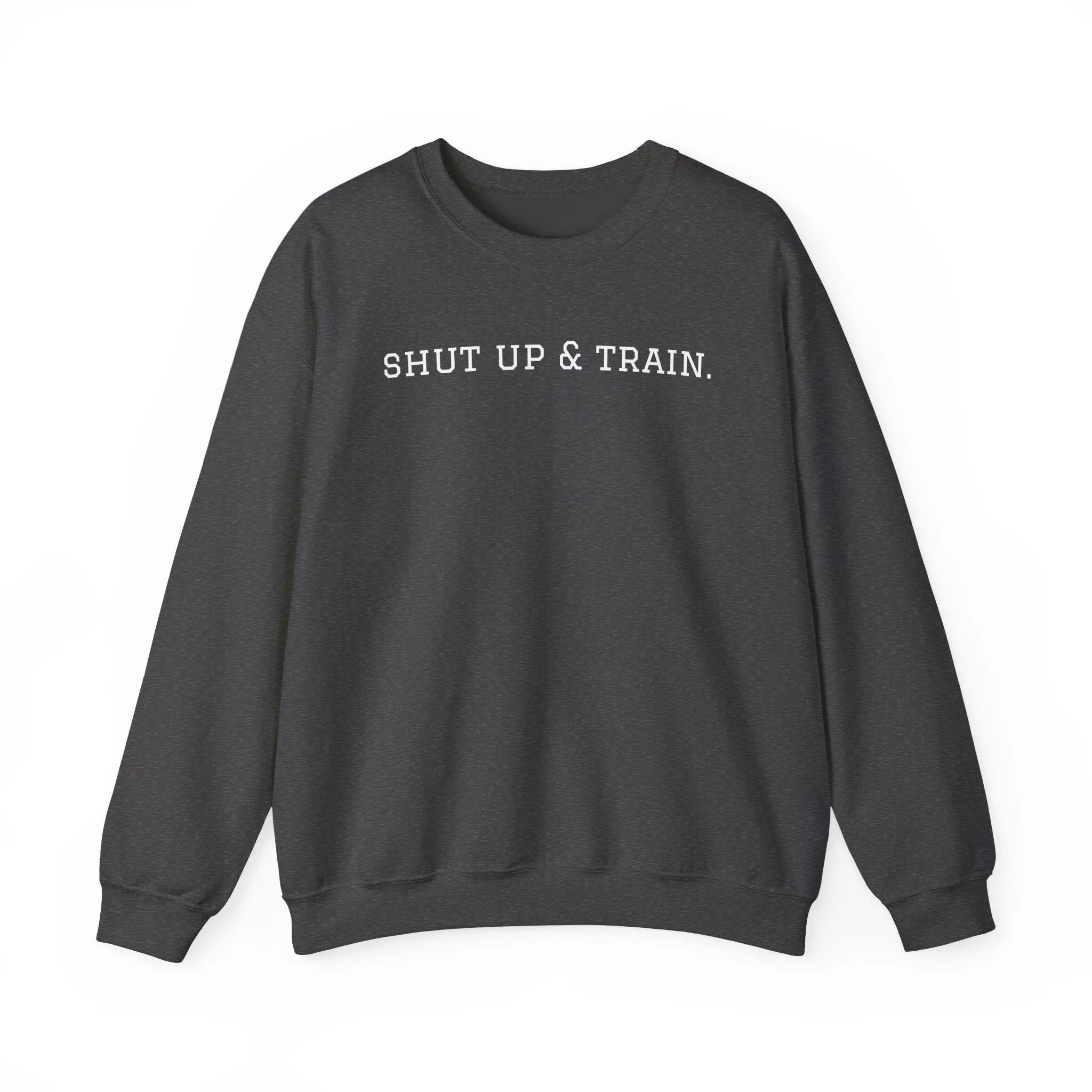 BJJ Women's Crewneck Sweater - Shut up & train.