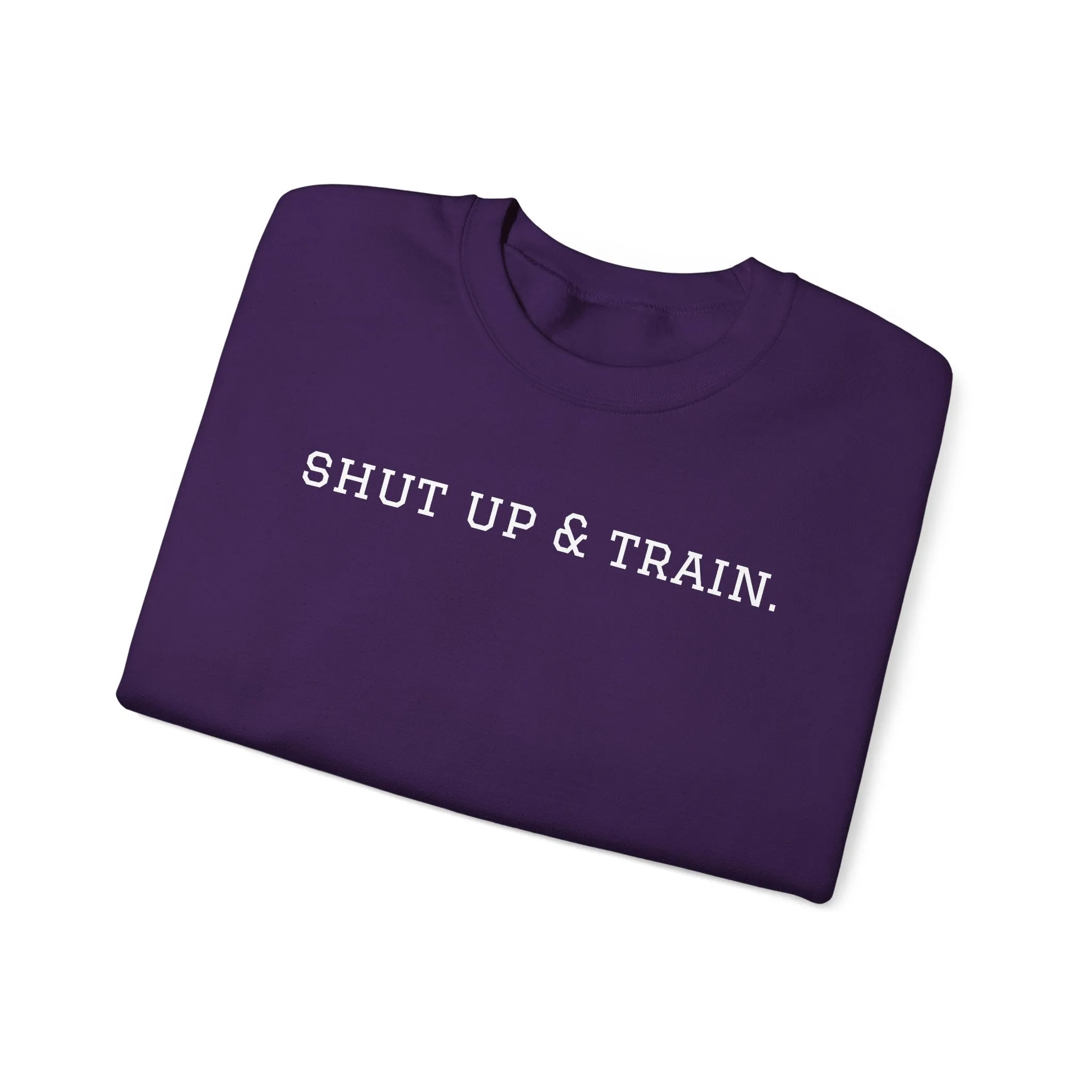 BJJ Women's Crewneck Sweater - Shut up & train.