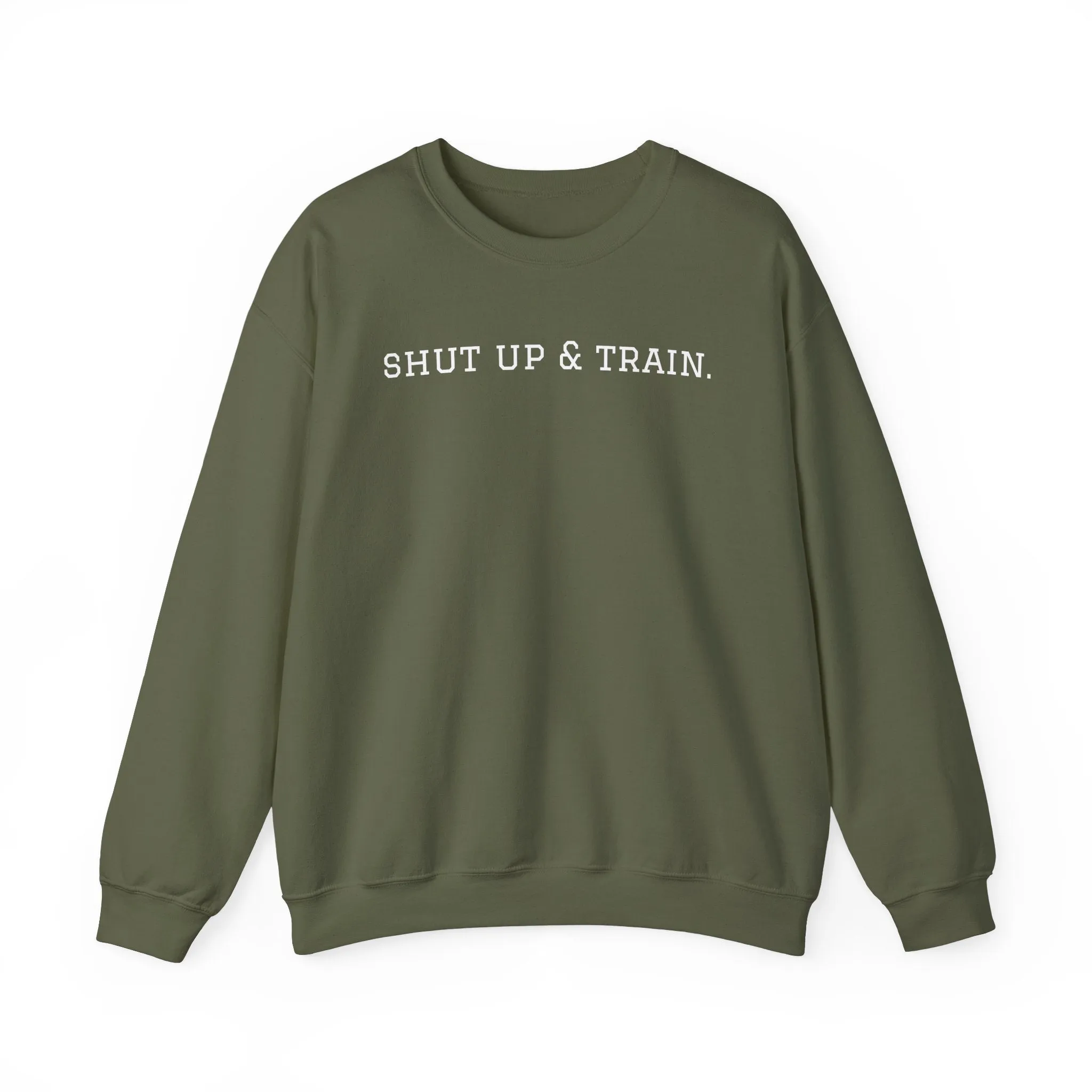 BJJ Women's Crewneck Sweater - Shut up & train.