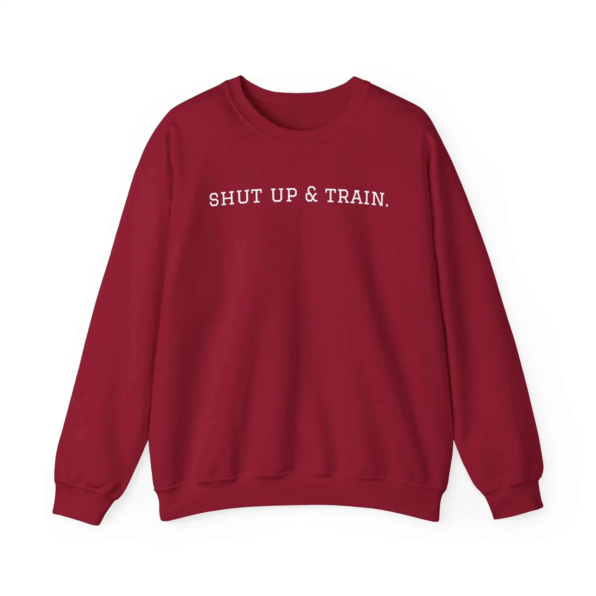 BJJ Women's Crewneck Sweater - Shut up & train.