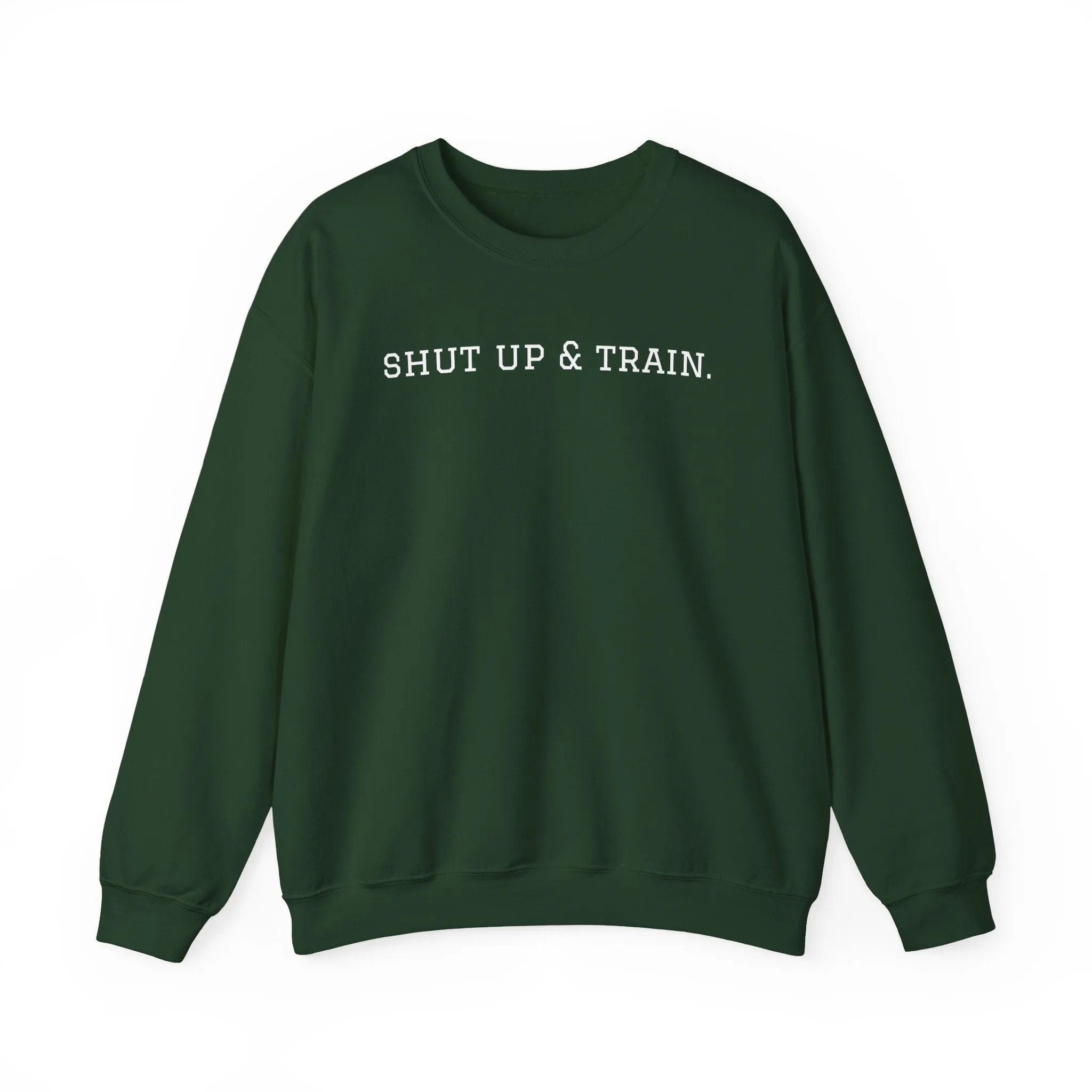 BJJ Women's Crewneck Sweater - Shut up & train.