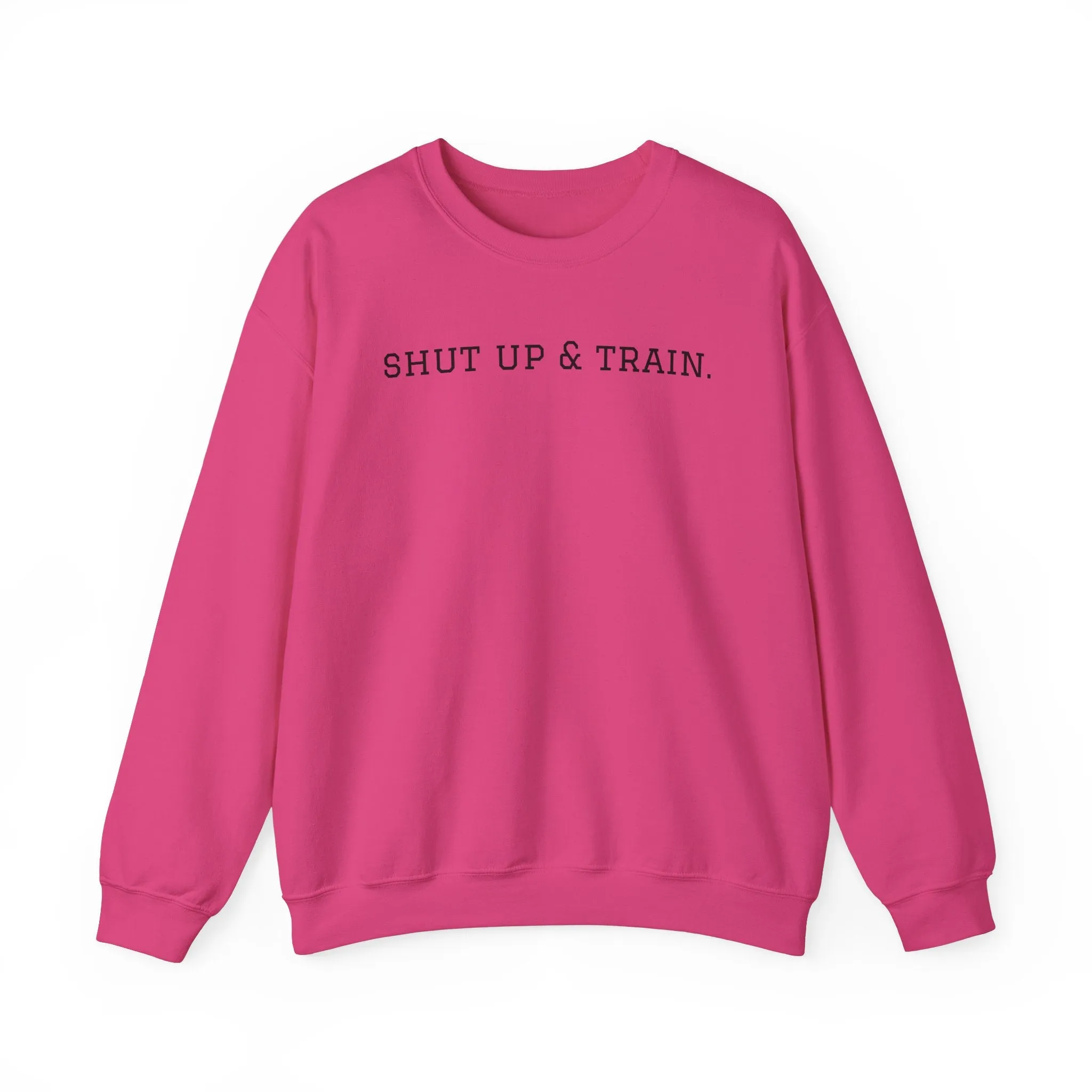 BJJ Women's Crewneck Sweater - Shut up & train.