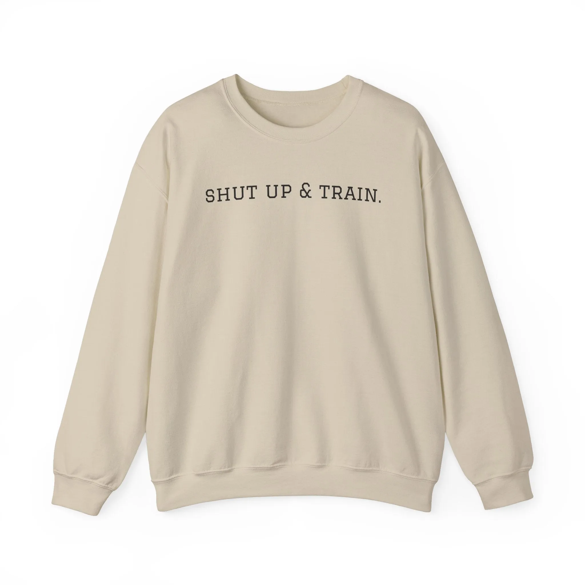 BJJ Women's Crewneck Sweater - Shut up & train.