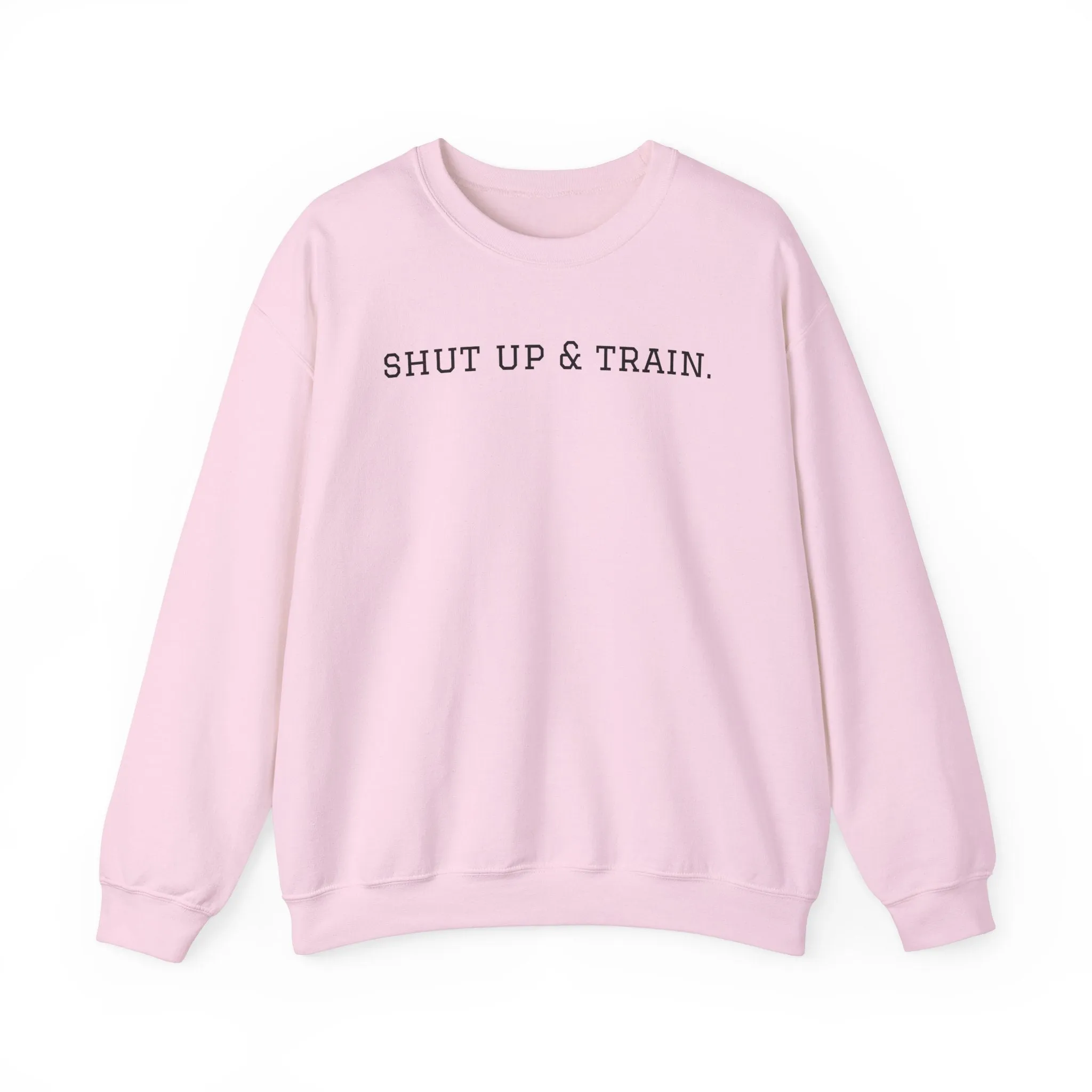 BJJ Women's Crewneck Sweater - Shut up & train.