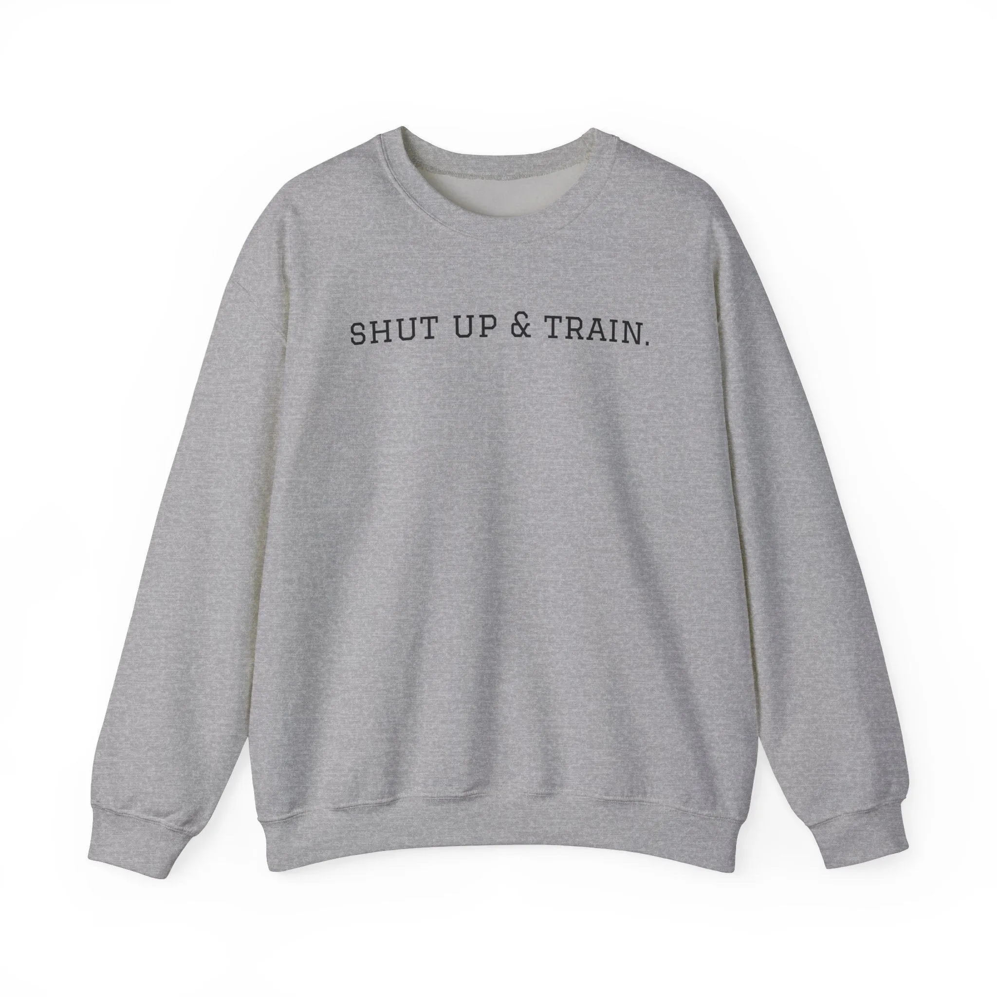 BJJ Women's Crewneck Sweater - Shut up & train.