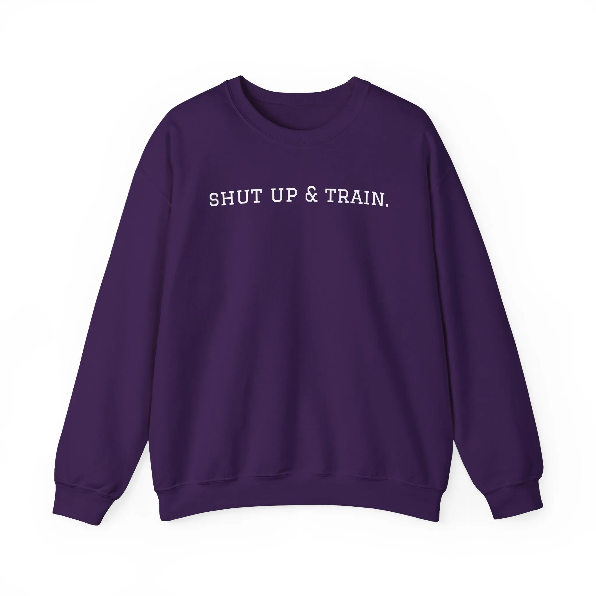BJJ Women's Crewneck Sweater - Shut up & train.