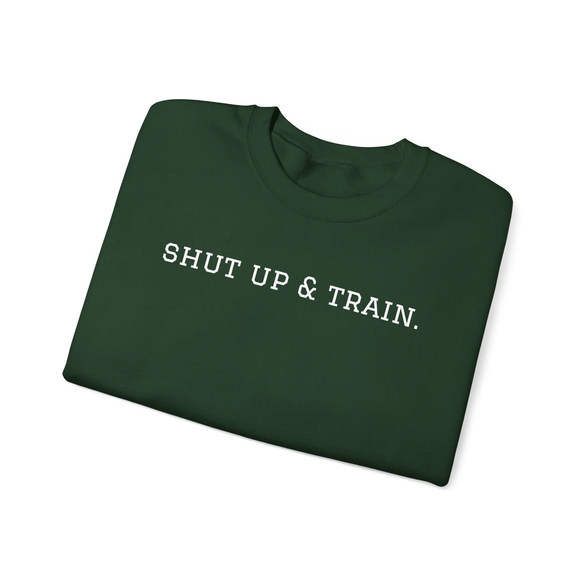 BJJ Women's Crewneck Sweater - Shut up & train.