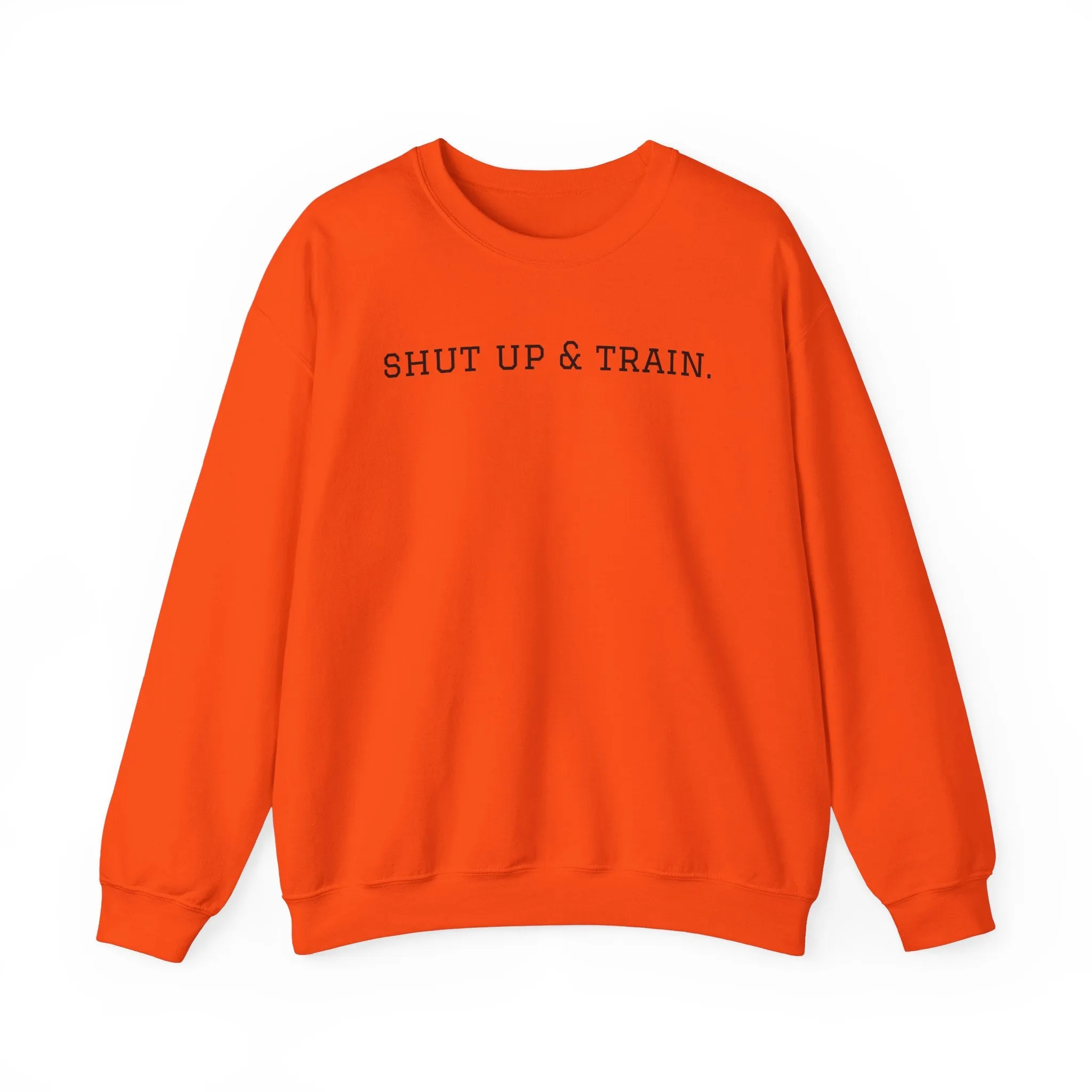 BJJ Women's Crewneck Sweater - Shut up & train.