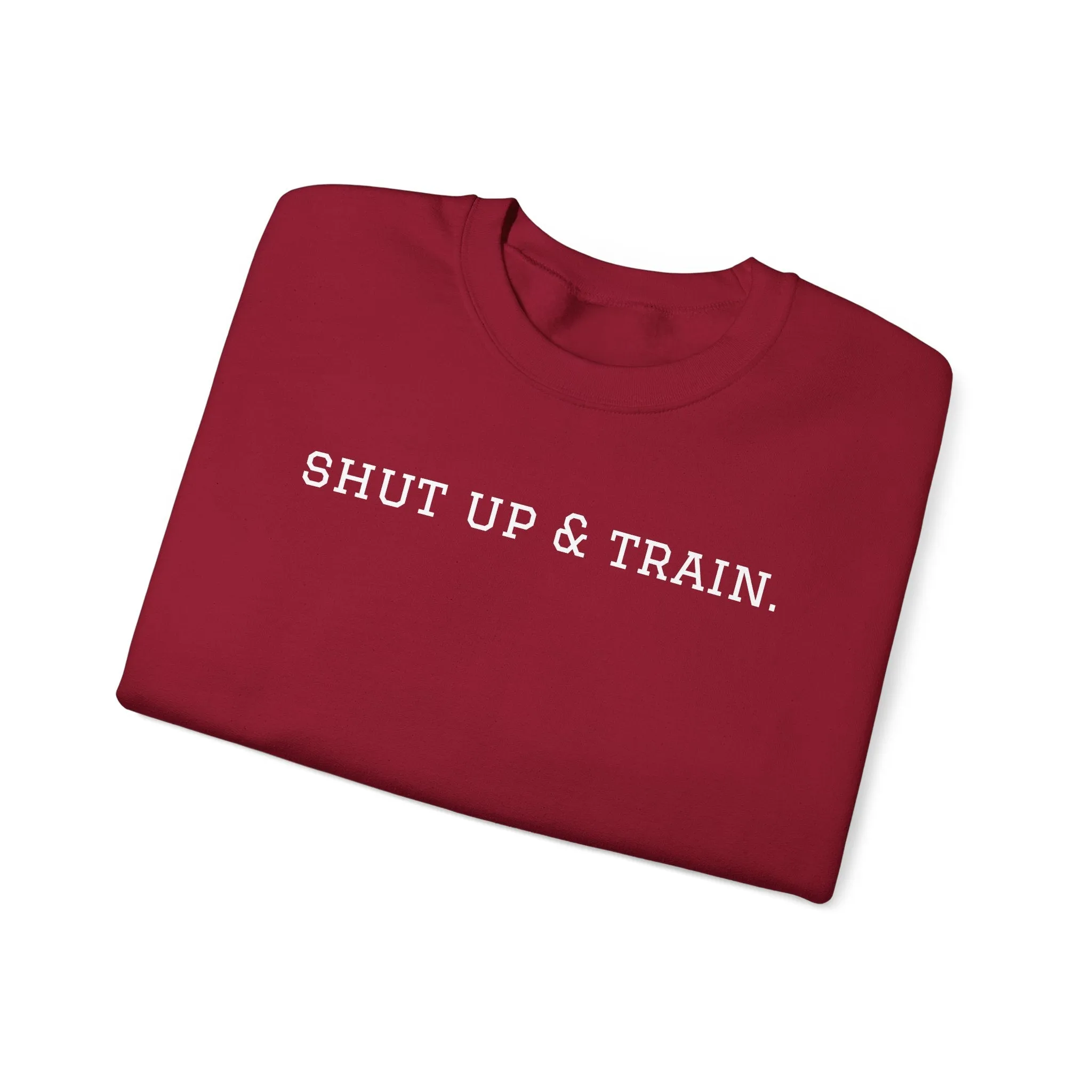 BJJ Women's Crewneck Sweater - Shut up & train.
