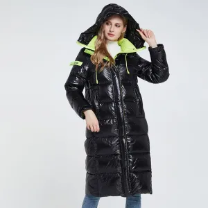 Black Womens Puffer Jacket With Hood