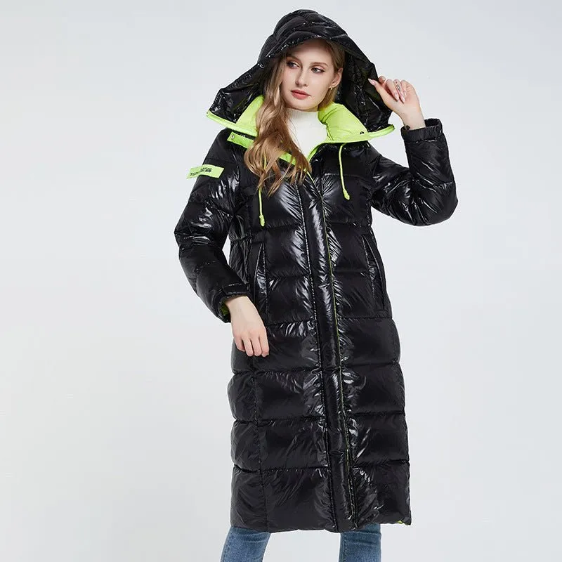 Black Womens Puffer Jacket With Hood