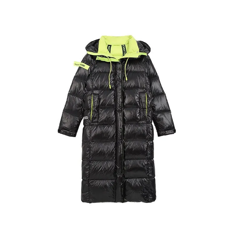 Black Womens Puffer Jacket With Hood