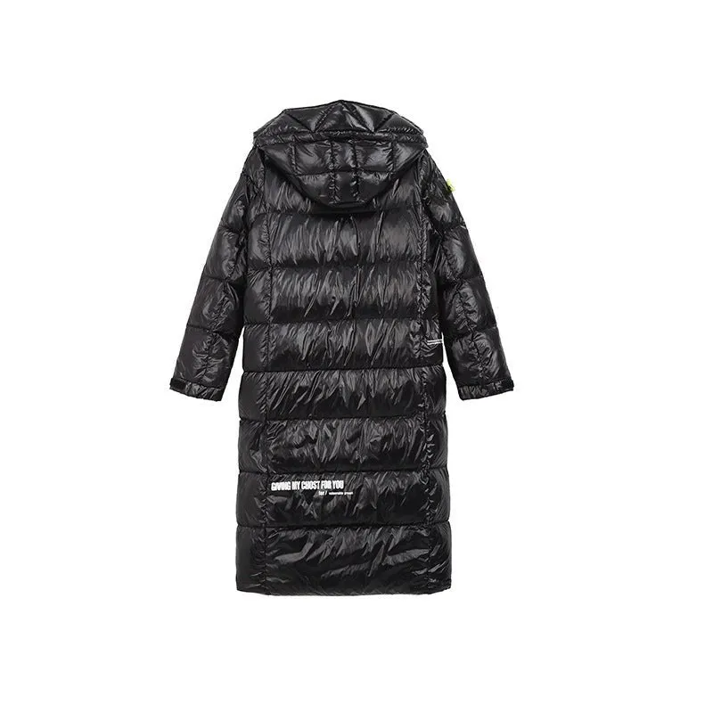 Black Womens Puffer Jacket With Hood