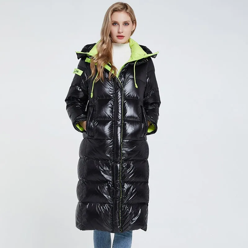 Black Womens Puffer Jacket With Hood