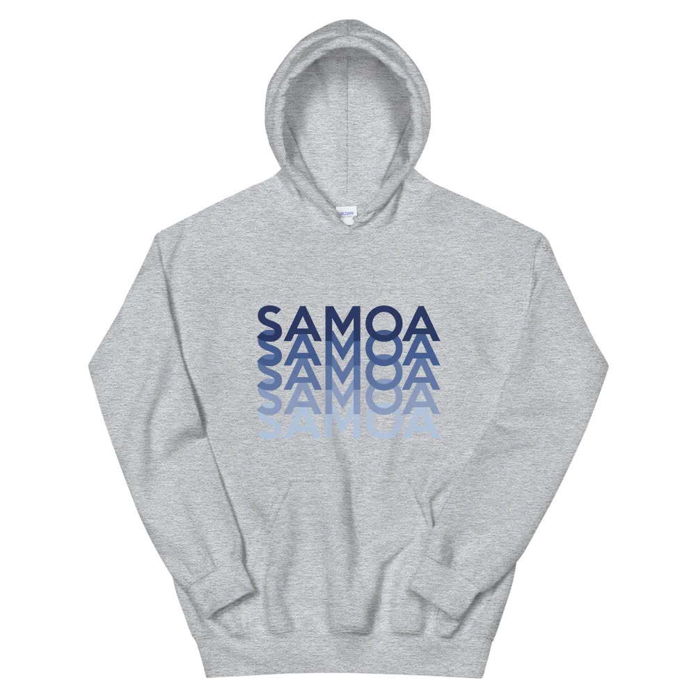 Blue Samoa Repeat *ADULT HOODIE*