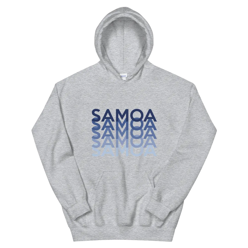 Blue Samoa Repeat *ADULT HOODIE*