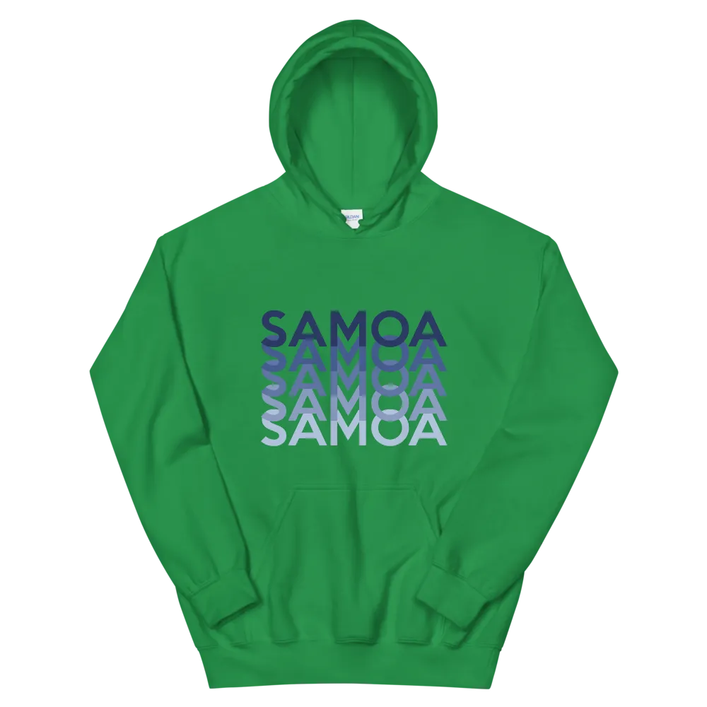 Blue Samoa Repeat *ADULT HOODIE*