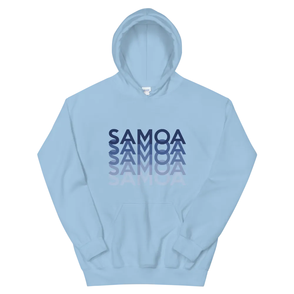 Blue Samoa Repeat *ADULT HOODIE*