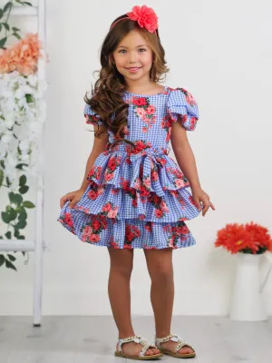 Bluebell Gingham Ruffle Dress