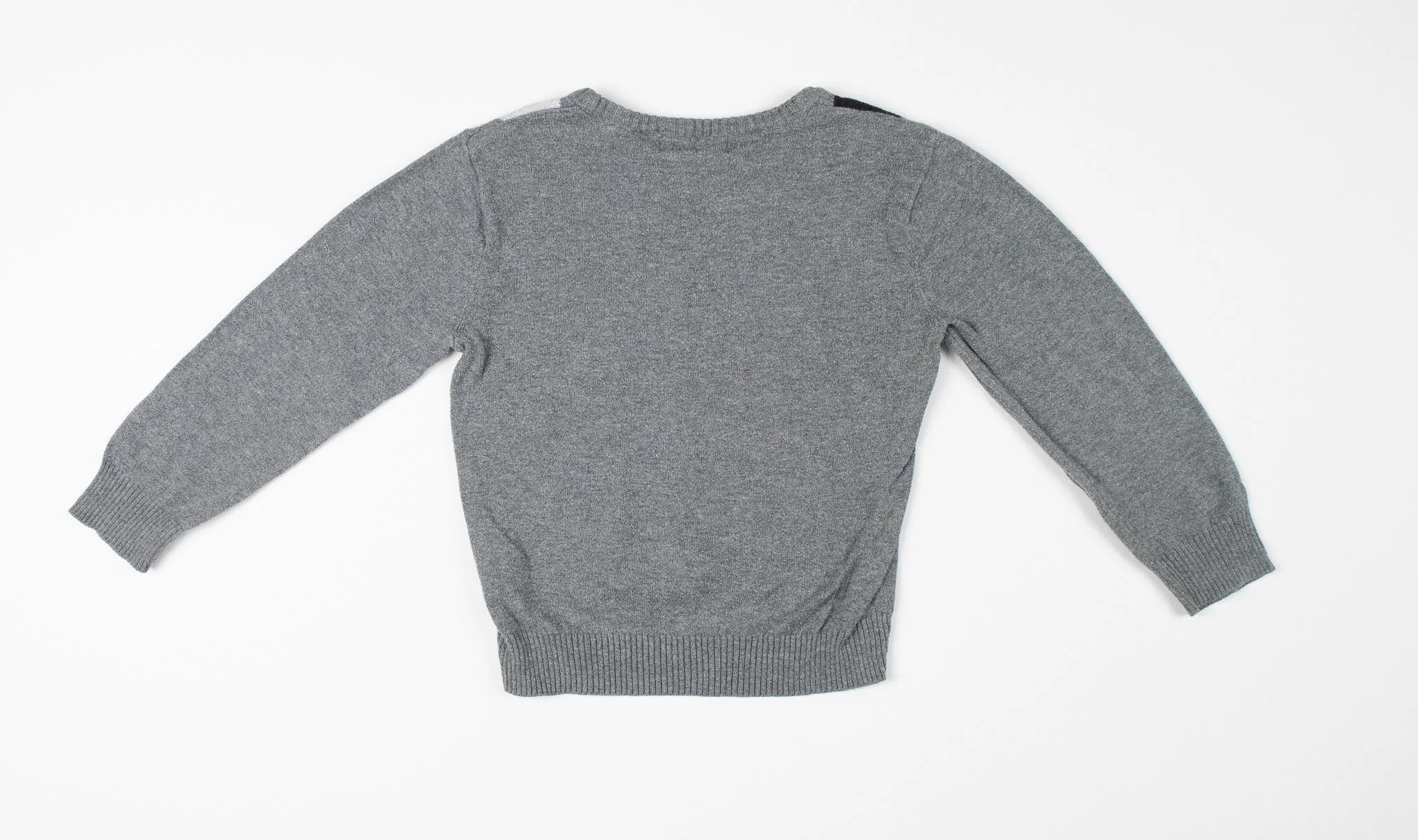 BOY SIZE 2/4 YEARS - H&M, Long-sleeve Argyle Knit Sweater VGUC B31