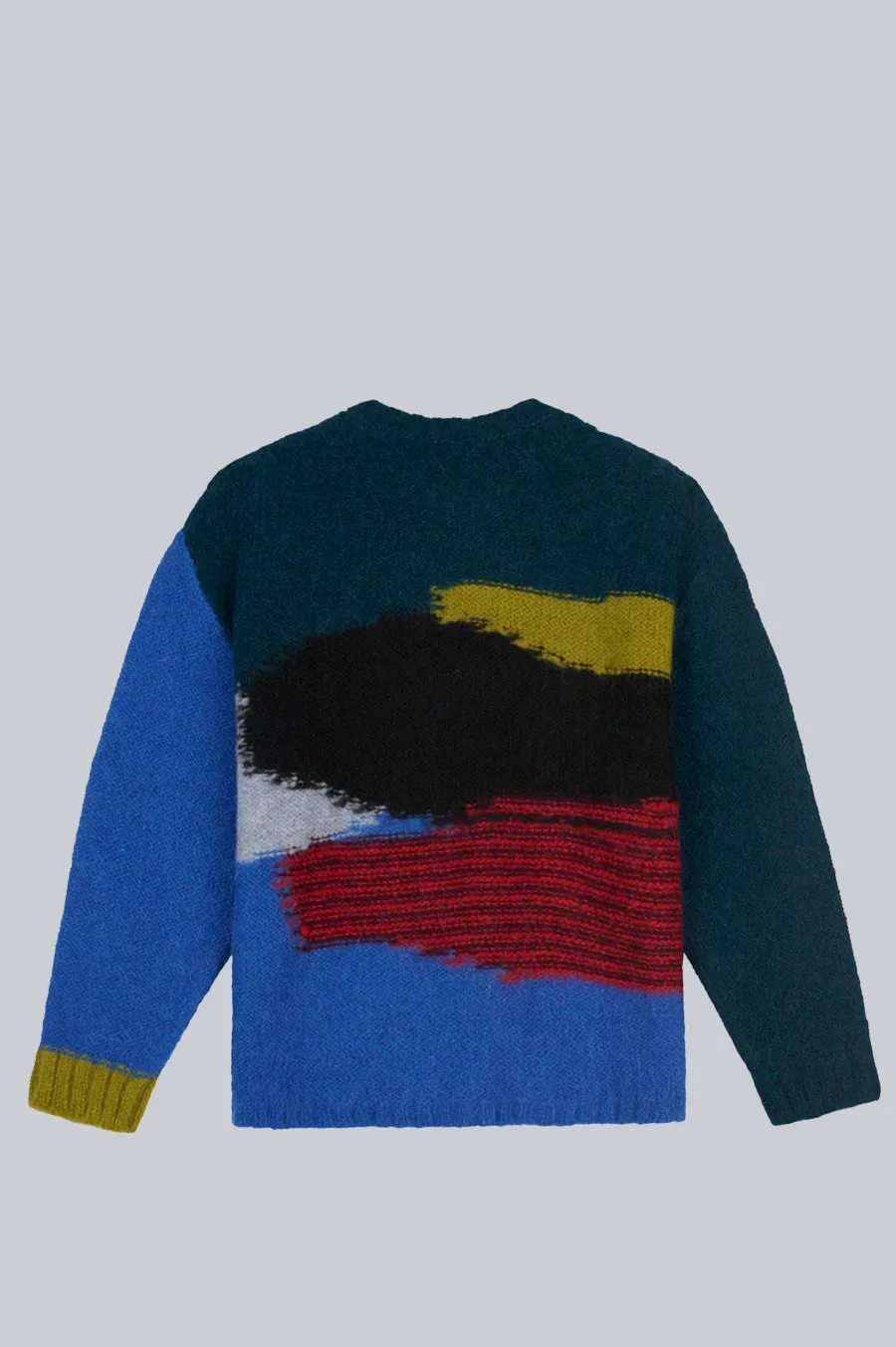 BRAIN DEAD BOXY KNIT SWEATER BLUE